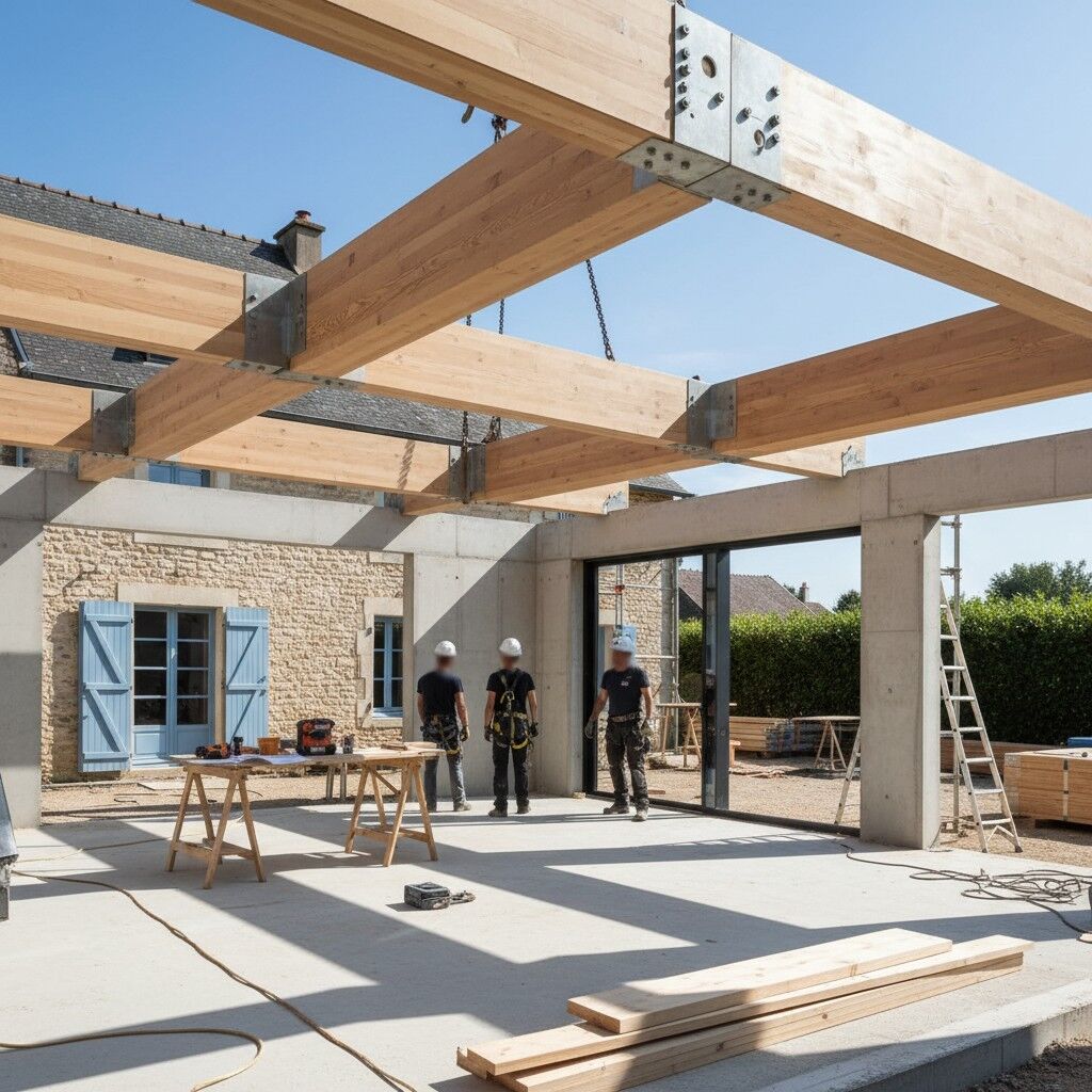 LES OUVRIERS CHARPENTIERS
